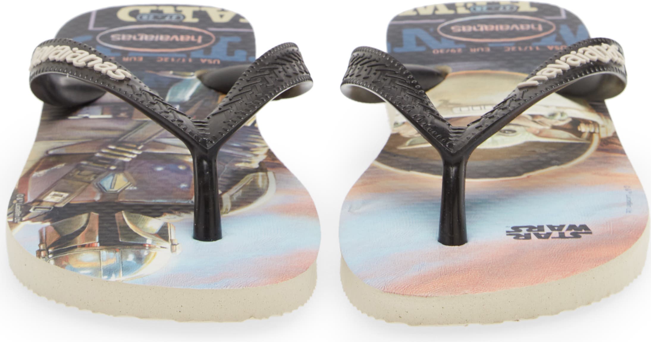 Sandalias Havaianas Top Baby Yoda Bege Sandalias Havaianas Top Baby Yoda Bege